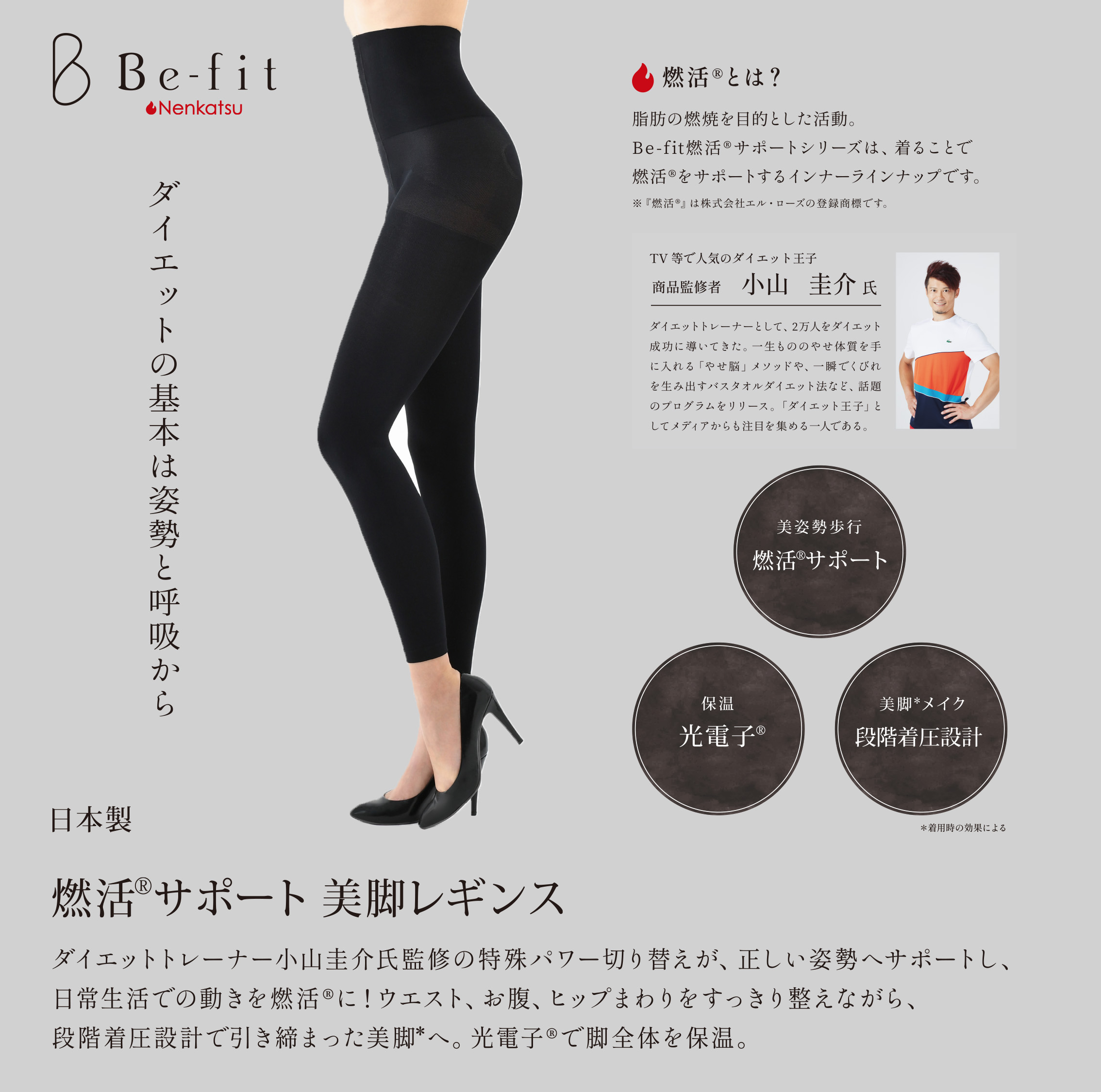 Be-fit 燃活サポート 美脚レギンス