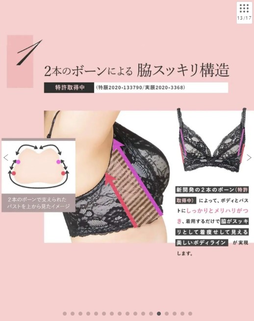 Angellir 360°デイリーブラ（ Color：ブラック）